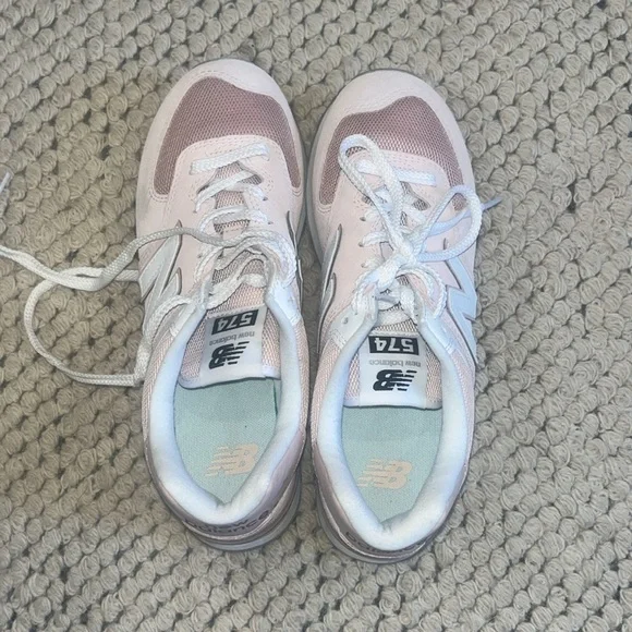 New Balance 524 Pink and White Sneakers 7.5 - U574FPP - Picture 7 of 8